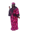 Elegant African Boubou Maxi Dress – Floral Edition