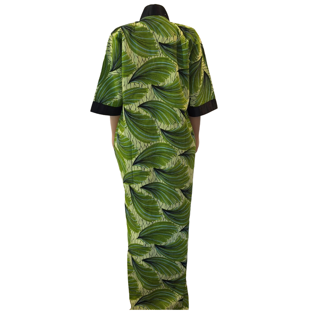 Luxury Green African Kaftan Dress | Astra Fashion